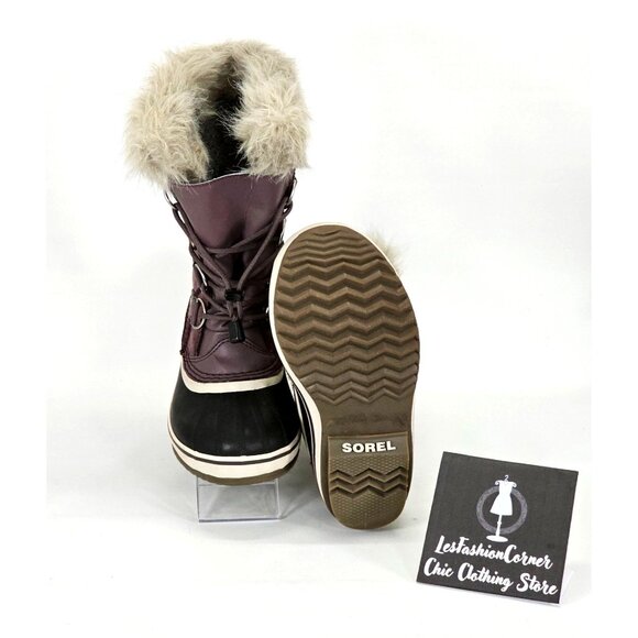 Sorel Women's Joan Of Artic Snow Winter Boots Lace Up Leather Faux Fur Sz 5 1404 - Picture 2 of 13